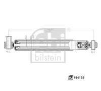 Amortiguador Eje trasero izquierda Anillo superior 194192 FEBI BILSTEIN