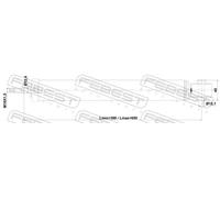 FEBEST Amortiguadores para SKODA: Octavia & VOLKSWAGEN: Golf & AUDI: A3, S3 & SEAT: Leon (Ref: 26110-003R)