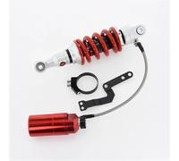 Amortiguador gas presión puntal trasero Amortiguador Aire Central Para Suspensión Trasera Motocicleta 205Mm 235Mm 260Mm 285Mm Para Grom MSX125 SF TNT125135(Rojo)
