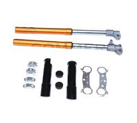 Amortiguador gas presión puntal trasero Kit Placa Conexión Superior E Inferior Amortiguador Horquilla Delantera 550 Mm Para Minimotos, Ciclomotores Motocross 2 Tiempos 49 Cc.(Orange Set A)