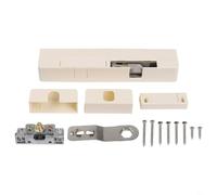 Amortiguador hidráulico ajustable para puertas de madera, diseño silencioso antipellizcos, fácil de instalar para uso en interiores y exteriores (blanco-izquierdo)