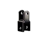Amortiguador Horquilla Conversión Extremo Redondo Cabeza Fija Universal Motocicleta(Black 1 pcs)