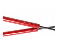 Amortiguador Maletero Amortiguadores Portón Trasero Soportes Elevación Maletero Gas MR415173 Para Mitsubishi Para Chariot Para Grandis Wagon 1997-2003 Resorte Gas Puerta Trasera(Red carbon fiber)