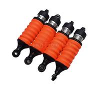 Amortiguador manga de choque polvo nieve suciedad cubierta resistente para Traxxas 1/10 EREVO 2.0 E-REVO Summit Slayer Revo 3.3 - naranja 4pcs