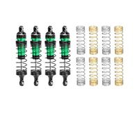 Amortiguador Mejoras RC Para Traxxas Para Mini Para Maxx Para Xrt 87 Mm Aleación Delantera Trasera Ajustable Progresiva Amortiguadores Resorte(Green)