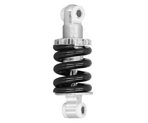 Amortiguador Mini bicicleta de 115 mm Amortiguador trasero, Akozon Amortiguador de aleación de aluminio Portador 1100 LBS Amortiguador de suspensión de pierna de choque o ciclomotores MTB de 4 ruedas