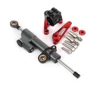 Amortiguador motocicleta Compatible Con Ducati Para SuperSport 950 Para SuperSport 939 2018-2025 Kit De Montaje De Dirección De Soporte De Estabilizador Amortiguador Motocicleta Accesorios(Red-Gray)