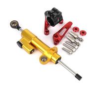 Amortiguador motocicleta Compatible Con Ducati Para SuperSport 950 Para SuperSport 939 2018-2025 Kit De Montaje De Dirección De Soporte De Estabilizador Amortiguador Motocicleta Accesorios(Red-Yellow)