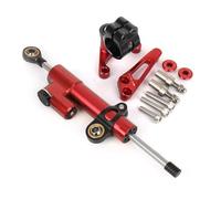 Amortiguador motocicleta Compatible Con Ducati Para SuperSport 950 Para SuperSport 939 2018-2025 Kit De Montaje De Dirección De Soporte De Estabilizador Amortiguador Motocicleta Accesorios(Red)