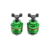 Amortiguador Motocicleta Tapa Tuerca Amortiguador Delantero CNC, Ajustador Precarga, Pernos Horquilla Cubierta Decorativa para NINJA400 para Ninja 400 Z400(2)