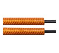 Amortiguador Para Ford Para Mustang 15-19 Auto Soportes Elevación Resorte Gas Para Maletero Trasero Puntales Gas Barras Varilla Amortiguadores muelle maletero(Gold Carbon Fiber)