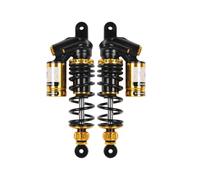 Amortiguador Para Niu Ninebot Scooter Dirt Bike Pit ATV Quad Suspensión Trasera 265 Mm 290 Amortiguación De Amortiguador Motocicleta Ajuste GAS(Gold 265mm 1 pair)
