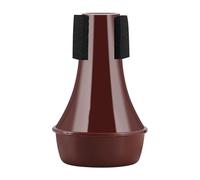 Amortiguador para Trompeta ABS, Silenciador para Práctica con Reducción de Volumen 30 - 40 % - Protección Suave con Espuma, Uso Diario para Principiantes y Ensayos (Marrón roja)