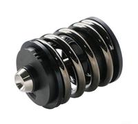 Amortiguador plegable para bicicleta, suspensión trasera compatible con eje de acero Brompton y resorte de doble capa para amortiguación de vibraciones en varios terrenos (gris)