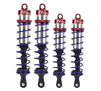 Amortiguador RC, Ajustable Presión Aceite Metal Delantero Trasero, Amortiguador 1/8 Escala para Aficionados RC Carreras Off-Road y Hobby(Rojo)