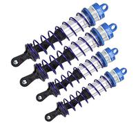 Amortiguador RC, amortiguador ajustable de presión de aceite de metal Amortiguador delantero y trasero Compatible con 1/8 RC Car(Azul)
