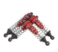 Amortiguador RC Compatible con Tamiya para TT-02B DF02 Y DT02 1/10 Piezas De Mejora para Coche RC Accesorio para Buggy Amortiguadores De Aceite para Chasis(Red)