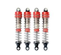 Amortiguador RC Compatible con XLF X03 X04 X03A MAX X04A 1/10 RC Car Brushless Monster Truck Piezas De Actualización 4 Piezas Amortiguador De Metal(Red)