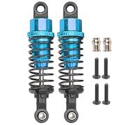 Amortiguador RC de 65 mm Amortiguador de resorte de aleación de aluminio Amortiguadores de alto rendimiento para coches TRAXXAS SLASH 2WD RC duraderos y ligeros 2 piezas (Azul)