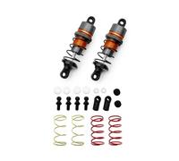 Amortiguador Rc Para 67 Mm 1 Par De Amortiguadores Hidráulicos Metálicos Teledirigido RC Piezas De Repuesto Y Uso Para Coche De Derrape De Para Carrera Plana(Yellow)