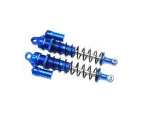Amortiguador RC Para Losi Para Super Para Baja Para Rey 9320977 1:6 Forma L Amortiguador Trasero Aleación Presión Negativa Coche Control Remoto(Blue)