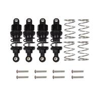 Amortiguador Rc Para Tamiya Para TT-02 Para TT-01 M05 M06 1/10 4 Piezas Amortiguadores De Aceite De Aluminio Para Coches De Carreras RC Drift Reemplazo De Piezas De Chasis(Black)