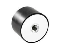 Amortiguador roscado de goma Amortiguador de goma antivibración con rosca hembra M4 ~ M12, silentblock de goma-metal tipo DD con base plana(M10xD50xH30)