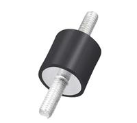 Amortiguador roscado de goma Amortiguadores de goma antivibración Silentblock for barcos y coches con rosca macho doble(VV25X25M8)