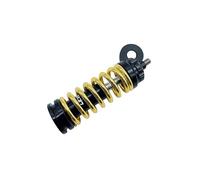 Amortiguador Trasero Bici MontañA For plegarse bicicleta frontal tenedor choques amortiguación ajustable amortiguador resorte titanio aleación eje ultraligh(Gold)