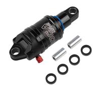 Amortiguador trasero de aleación de aluminio para bicicleta con presión de aire ajustable y bloqueo de rebote 125/150/165/190 mm para rendimiento en terrenos difíciles (125 mm x 20 mm)