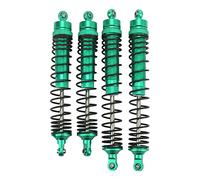 Amortiguador trasero delantero de control remoto, amortiguador de resorte ensamblado ajustable de aleación de aluminio para coche Axis RBX10 Ryft 4WD 1/10 RC (Verde)