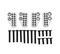 Amortiguador trasero delantero poroso de Metal, 4 Uds., códigos fijos para coche Axial Capra 1,9 UTB AXI03004 RC (Plata)