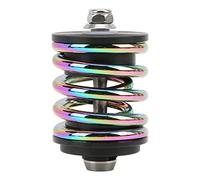 Amortiguador trasero para bicicleta, suspensión con muelle de metal, amortiguador de acero inoxidable 304 con eje de acero de alta resistencia, estilo de muelle colorido para un