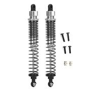 Amortiguador trasero Tbest, 130 mm 2 piezas Aleación de aluminio Control remoto Accesorios para coche Piezas para modelos de escala 1/10 Juguete(Plata) Accesorios Para Tocar