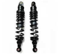 Amortiguador Un Par Amortiguadores Resorte 330mm 340mm 350mm 360mm 8mm para Motocicleta Suspensión Trasera Ajustable para Suzuki Amortiguadores Motocicleta(340mm Black)