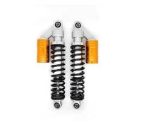 Amortiguador Universal Motocicleta 325mm 12mm Horquilla Redonda Amortiguador Aire Suspensión Trasera Resorte Scooter Dirtbike Gokart Quad ATV D30 Amortiguadores(Gold)