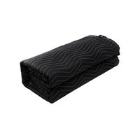 amortiguadora de sonido VEVOR, 96" x 80", de sonido grande con ojales, bloqueador de luz para puerta de bloqueo de ruido acústico hoja de absorción de sonido de estudio, negro