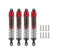 Amortiguadores De Aceite Ajustables De 4 Piezas Para 1/10 52/55/62/70/75/85/95/100/110/120 Mm Para Buggy Truggy Para Turismo Drifting Monster Trucks Etc Amortiguador Rc(Red,100mm)