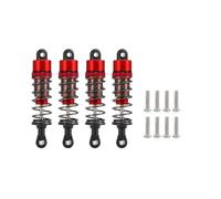 Amortiguadores De Aceite Ajustables De 4 Piezas Para 1/10 52/55/62/70/75/85/95/100/110/120 Mm Para Buggy Truggy Para Turismo Drifting Monster Trucks Etc Amortiguador Rc(Red,70mm)