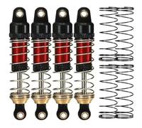 Amortiguadores de aluminio Amortiguador RC Piezas para TRAXXAS 1/18 4WD TRX4M Ford Bronco 97074-1 Land Rover Defender 97054-1 RC Crawler Car, Rojo