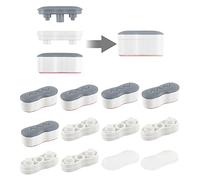 Amortiguadores de asiento de inodoro para bidé, amortiguador universal para asiento de inodoro, parachoques de bidé con fuerte autoadhesivo (7 piezas, gris)