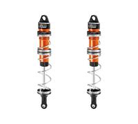 Amortiguadores de resorte traseros de aleación de aluminio 6061-T6 de doble sección de 135 mm para LOSI 1/6 8IGHT-X Super Lasernut 4WD sin escobillas Buggy RTR-LOS04019 - Naranja