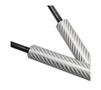 Amortiguadores Gas Capó Para Jeep Para Wrangler Para JL 2018-2026 Capó Delantero Soporte Elevación Amortiguador Amortiguadores Varillas De Apoyo Verin(Silver Carbon Fiber)