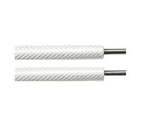 Amortiguadores Maletero Auto Pop-Up Trunk Struts Hatchback 494 Mm Soportes Elevación Gas Apertura Automática Con Bota Resortes Para SEAT Para LEON Mk3 5F(SILVER CARBON FIBER)