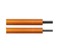Amortiguadores Maletero Auto Pop-Up Trunk Struts Hatchback 494 Mm Soportes Elevación Gas Apertura Automática Con Bota Resortes Para SEAT Para LEON Mk3 5F(ORANGE CARBON FIBER)
