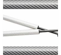 Amortiguadores Maletero Para Chevrolet Para Camaro Para MK6 Coupe 2016-2024 Portón Trasero Maletero Soportes De Elevación Resortes De Gas Amortiguador Resorte De Gas Maletero(Silver carbon fiber)