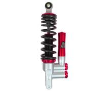 Amortiguadores Moto Suspensión trasera Universal for motocicleta de 320mm, amortiguadores rebote aire nitrógeno, cilindro Gas modificado, amortiguador amortiguación(Red)
