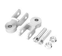 Amortiguadores para chasis de moto Qiilu Suspensión De Altura Amortiguador para chasis de moto 5 cm 1 Par con tornillo color plata
