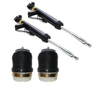 Amortiguadores para coche 2 Amortiguadores De Suspensión Neumática Trasera + Resortes Traseros Para A6 S6 4F C6 2004-2011 4F0616032L 4F0616032K 4F0616032F Aire Suspensión Neumática