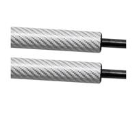 Amortiguadores para Nissan para Skyline GT-R BNR34 ER34 Coupé con Alerón 1999-2002 84430-AA400 Resortes Gas para Maletero Soportes Elevación Portón Trasero Alfombrilla Maletero(Carbon Fiber Silver)